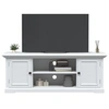 Image de Meuble TV blanc 110x30x41 cm bois d ingénierie