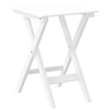 Image de Table d'appoint pliable blanc bois de peuplier massif