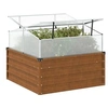 Image de Jardinière de jardin avec serre acier résistant aux intempéries, jardinière, jardinière de patio, jardinière à pommes 4008962