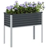 Image de Jardinière anthracite 100x45x90 cm acier, jardinière d'extérieur, bac à fleurs, bac à tomates 4008972