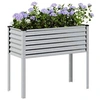 Image de Jardinière 100x45x90 cm acier inoxydable, jardinière d'extérieur, bac à fleurs, bac à tomates 4008973