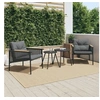 Image de Lot de 2 chaise exterieur non pliable H. 70 cm en acier noir