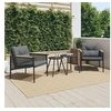 Image de Ensemble de meubles de balcon 4 pcs avec coussins acier noir, ensemble de meubles d'extérieur, ensemble de balcon de 4009302