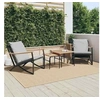 Image de Lot de 2 chaise exterieur non pliable en acier H. 68 cm noir