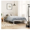 Image de Bedframe met hoofdbord metaal wit 107x203 cm376173