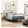 Image de Bedframe met hoofd- en voeteneinde metaal zwart 100x190 cm376612