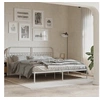 Image de Bedframe met hoofdbord metaal wit 183x203 cm376653