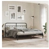 Image de Bedframe met hoofdbord metaal zwart 183x213 cm377122