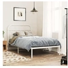 Image de Bedframe met hoofdbord metaal wit 100x190 cm377160