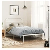 Image de Bedframe met hoofdbord metaal wit 107x203 cm377162