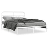 Image de Bedframe met hoofdbord metaal wit 150x200 cm377168