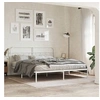 Image de Bedframe met hoofdbord metaal wit 193x203 cm377172