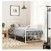 Image de Bedframe met hoofd- en voeteneinde metaal wit 90x190 cm377176