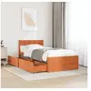 Image de Bedframe zonder matras massief grenenhout wasbruin 90x200 cm846794
