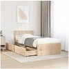 Image de Cadre de lit sans matelas 90x190 cm bois de pin massif