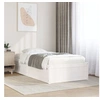 Image de Cadre de lit sans matelas blanc 75x190 cm bois de pin massif 846847