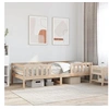 Image de Cadre de lit 80x200 cm Bois de pin massif, meuble de chambre à coucher, sommier, lit en bois, lit, lit simple, cadre 846976