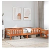 Image de Cadre de lit cire marron 75x190 cm bois de pin massif, meuble de chambre à coucher, sommier, lit en bois, lit, lit 846984
