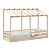 Image de Lit pour enfants avec toit 90x190 cm bois massif de pin, cadre de lit pour enfants, lit pour enfants en bois, meuble 847006