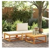 Image de Salon de jardin modulable bois massif marron 3 pieces 65.0 x 65 x 65 2 personnes