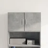 Image de Armoire murale gris béton 70x42,5x40 cm bois d'ingénierie 846120