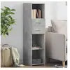 Image de Buffet haut gris béton 30x42,5x124 cm bois d'ingénierie, buffet, placard, armoire latérale, armoire, armoire de 846155