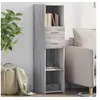 Image de Buffet haut sonoma gris 30x42,5x124 cm bois d ingénierie