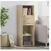 Image de Buffet haut chêne sonoma 40x42,5x124 cm bois d'ingénierie, buffet, placard, armoire latérale, armoire, armoire de 846161