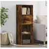 Image de Buffet haut chêne fumé 40x42,5x124 cm bois d ingénierie