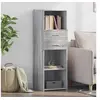 Image de Buffet haut sonoma gris 40x42,5x124 cm bois d ingénierie