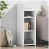 Image de Buffet blanc 30x42,5x93 cm bois d'ingénierie, armoire, armoire latérale, armoire de rangement, armoire, placard, 846306