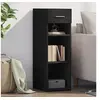 Image de Buffet noir 30x42,5x93 cm bois d'ingénierie, armoire, armoire latérale, armoire de rangement, armoire, placard, 846307