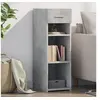 Image de Buffet gris béton 30x42,5x93 cm bois d'ingénierie, armoire, armoire latérale, armoire de rangement, armoire, placard, 846309