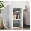 Image de Buffet blanc 45x42,5x93 cm bois d'ingénierie, armoire, armoire latérale, armoire de rangement, armoire, placard, 846320