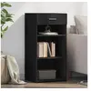 Image de Buffet noir 45x42,5x93 cm bois d'ingénierie, armoire, armoire latérale, armoire de rangement, armoire, placard, 846321