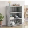 Image de Buffet sonoma gris 70x41x93 cm bois d ingénierie