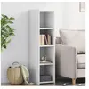 Image de Buffet blanc 30x41x124 cm bois d'ingénierie 846376