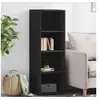 Image de Buffet noir 40x41x124 cm bois d'ingénierie 846384