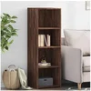 Image de Buffet haut chêne marron 40x41x124 cm bois d ingénierie