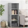 Image de Buffet haut gris béton 45x41x124 cm bois d'ingénierie 846393