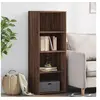 Image de Buffet haut chêne marron 45x41x124 cm bois d ingénierie