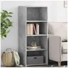 Image de Buffet haut gris béton 50x41x124 cm bois d'ingénierie, buffet, placard, armoire latérale, armoire, armoire de 846400