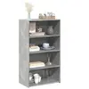 Image de Buffet haut gris béton 70x41x124 cm bois d'ingénierie, buffet, placard, armoire latérale, armoire, armoire de 846407