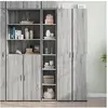 Image de Buffet haut sonoma gris 30x41x185 cm bois d'ingénierie, buffet, placard, armoire latérale, armoire, armoire de 846416