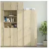 Image de Armoire de rangement mince chêne sonoma 30x42,5x225 cm, armoire de rangement de salle de bain, unité de rangement de 3281261