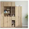 Image de Armoire de rangement mince chêne sonoma 30x42,5x225 cm, armoire de rangement de salle de bain, unité de rangement de 3281268