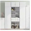 Image de Armoire de rangement blanc 70x42,5x225 cm bois d'ingénierie, armoire de rangement de salle de bain, unité de 3281336