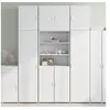 Image de Buffet haut blanc 80x42,5x249 cm bois d ingénierie