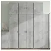 Image de Buffet haut gris béton 80x42,5x249 cm bois d ingénierie