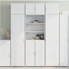 Image de Buffet haut blanc 70x42,5x185 cm bois d'ingénierie 3281371